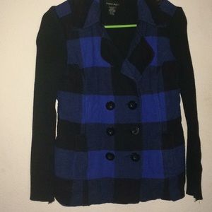 Pea coat style sweater